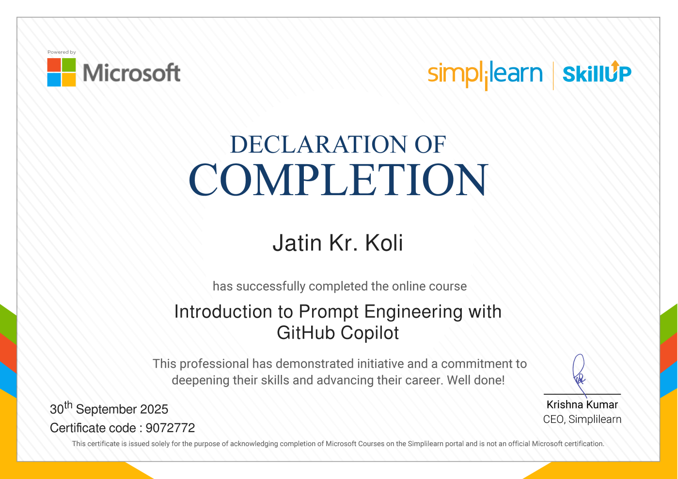 Certificate Placeholder